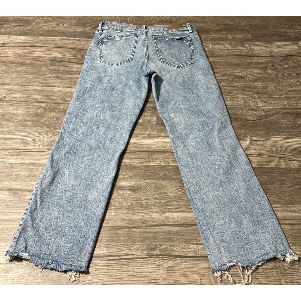 Buckle Black Fit No. 53 Cropped Straight Mid Rise Distressed Jeans Size 30x28 - Picture 3 of 10